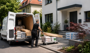 Das Möbeltaxi übernimmt den Materialtransport von Baumärkten in Berlin